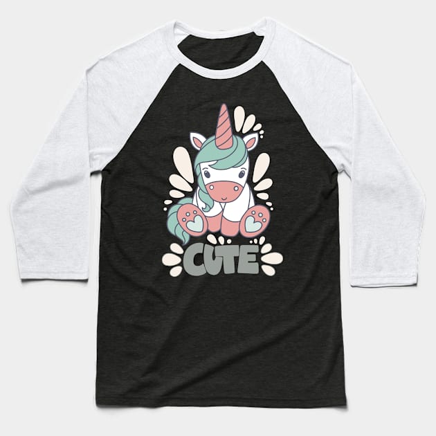 Cute horse Baseball T-Shirt by Mashmuh